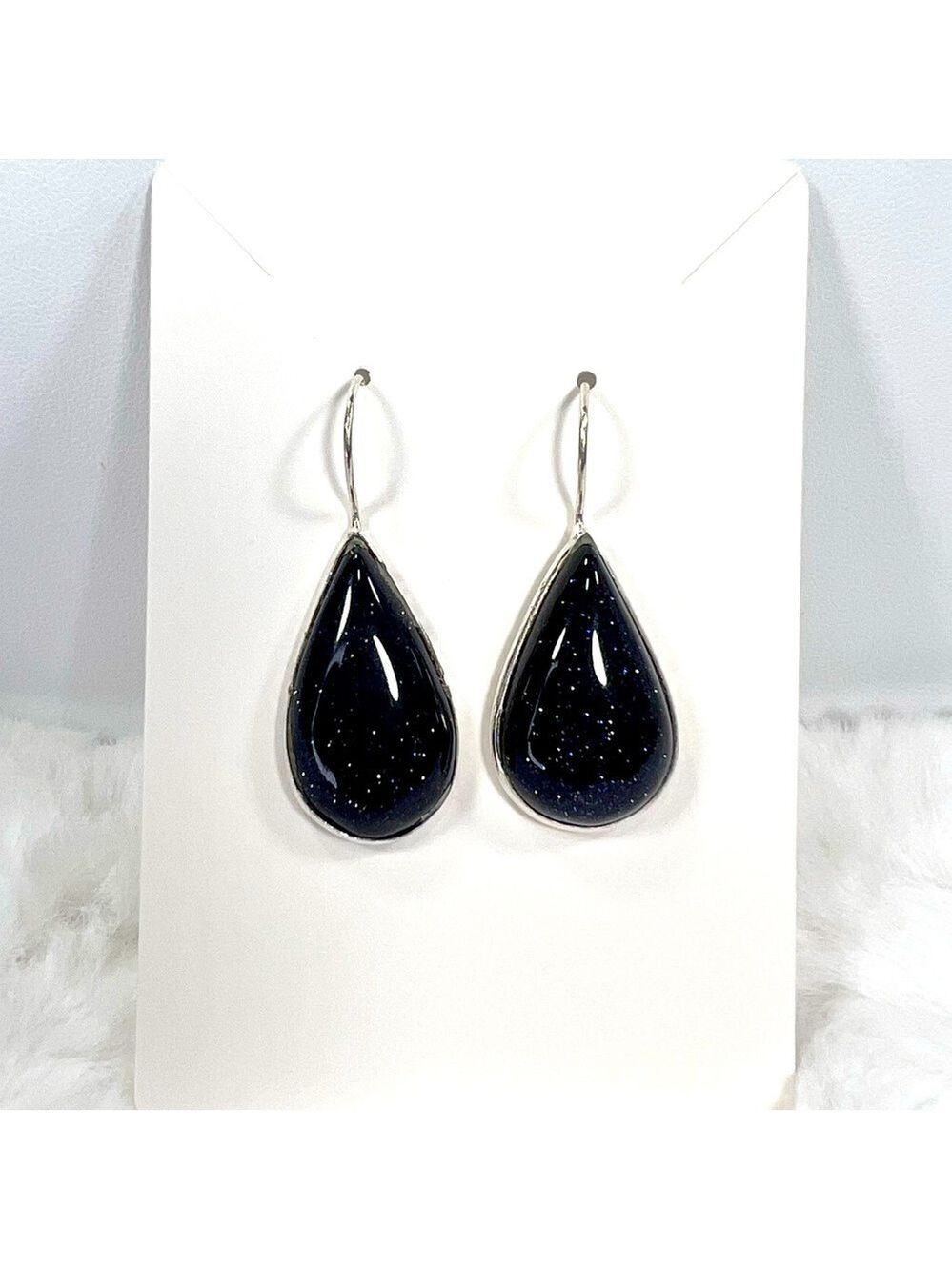 Blue Sunstone 925 Earrings